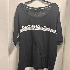 Bebe Sport Black T-Shirt size 3 X plus